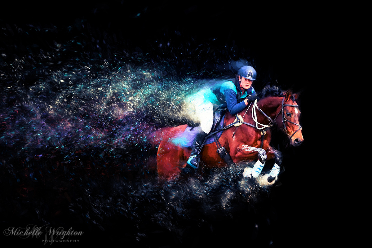 Michelle Wrighton Photography colour explosion artistic horse photography