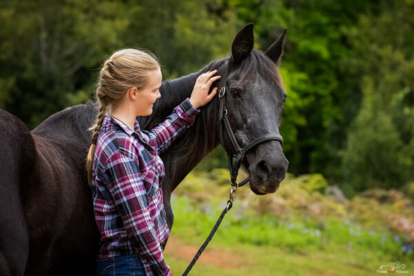 Horse and girl photo - equestrian photographer