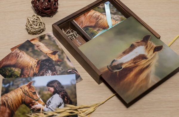 Wooden photo box collection with USB photo - finished artwork
