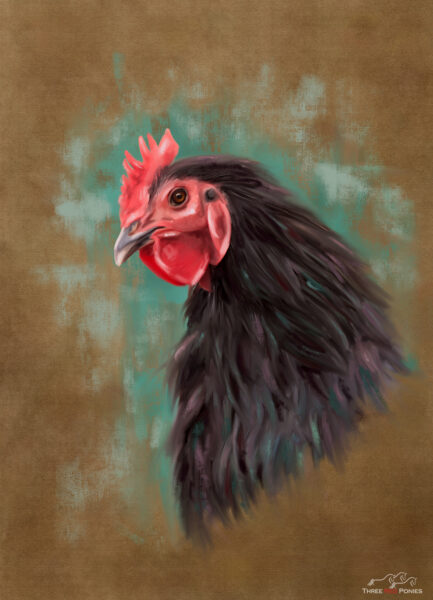 Rooster painting - custom paintings