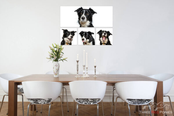 Dog Art Four Piece Pano Collection Room View
