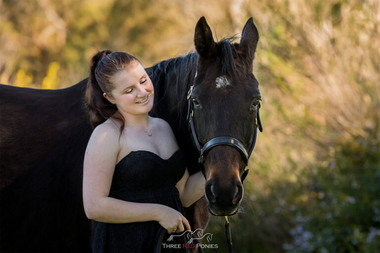 Girl and horse photo by Three Red Ponies